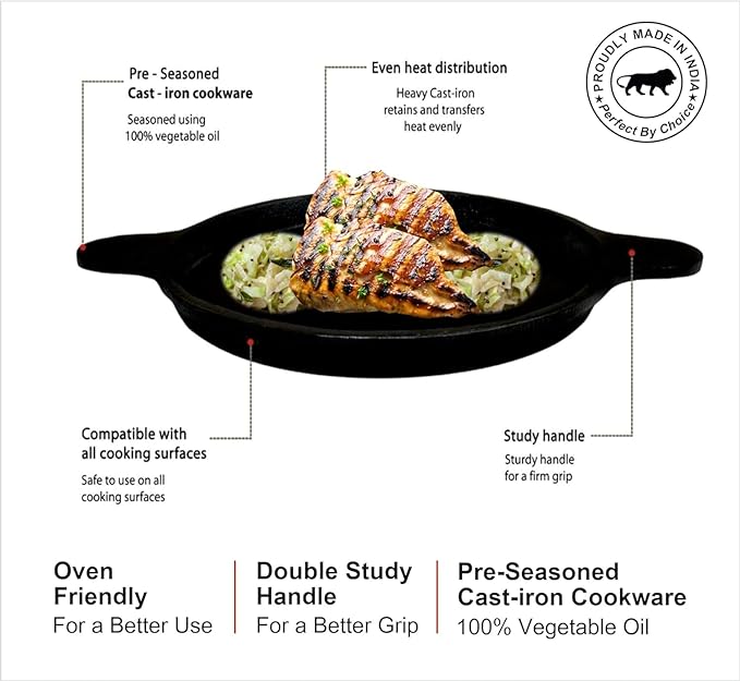Cast Iron Cookware Seasoned Shallow3
